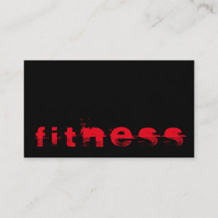 Ultra-dicke trendige Fitness-Sport-Geschäftskarte Visitenkarte