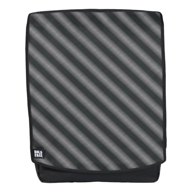 Ultra dünne schwarz-weiße Gradationslinien Rucksack (Vorderseite)