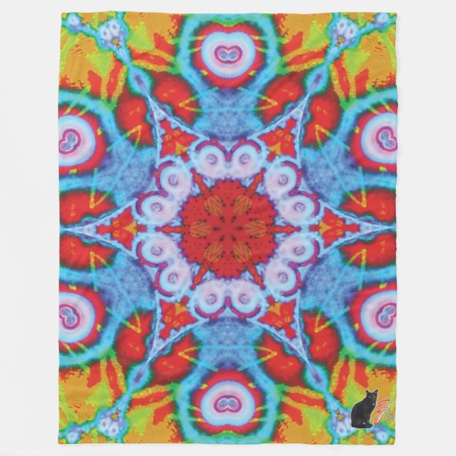 Ultra Kaleidoskop Fleece Blanket (Vorderseite)