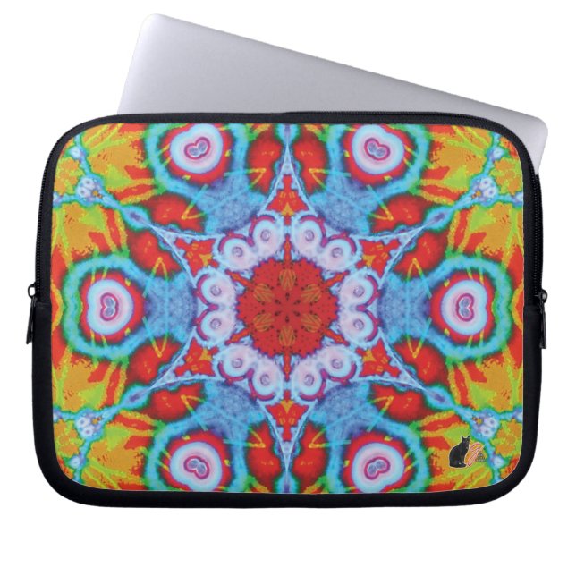 Ultra Kaleidoskop Laptopschutzhülle (Vorderseite)