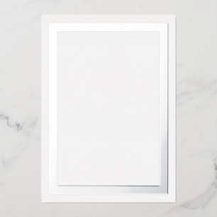Ultra Luxe Dick Silver Foil Border Cardstock Folieneinladung