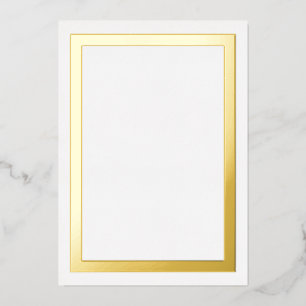Ultra Luxe Dicke Goldfolien-Randkarteikarten Folieneinladung
