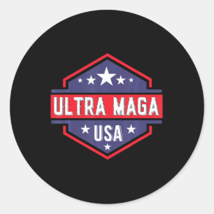 Ultra MAGA 47 Runder Aufkleber