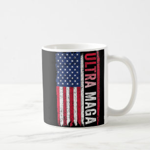 ULTRA MAGA American Flag Patriotic Agenda Kaffeetasse