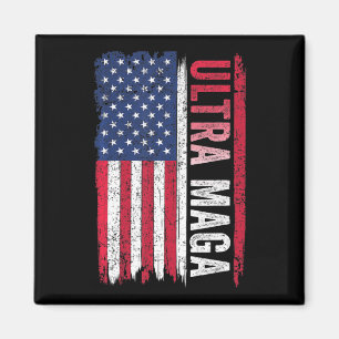 ULTRA MAGA American Flag Patriotic Agenda Magnet