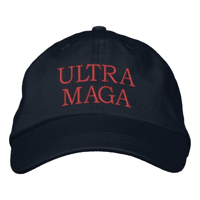 ULTRA MAGA EMBROIDERED BASEBALL CAP BESTICKTE BASEBALLKAPPE (Vorderseite)