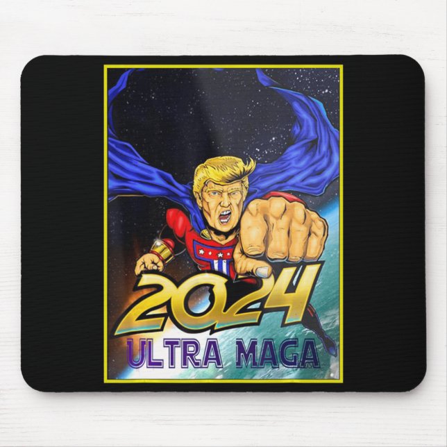 Ultra MAGA Fun Pro Trump Maga Super Ultra Maga Mousepad (Vorne)