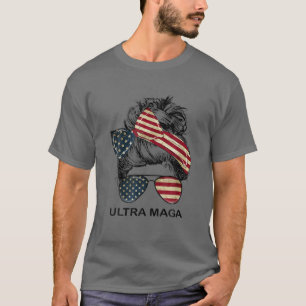 Ultra Maga Messy Bunt Funny Anti Joe Biden Zitat T-Shirt
