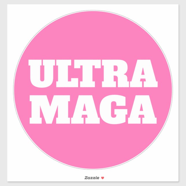 Ultra MAGA Pink Women für Trump Aufkleber (Blatt)