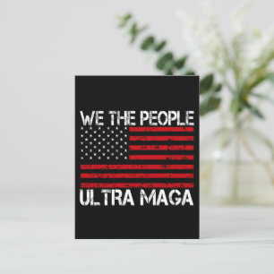 Ultra Maga Pro Trump 2024 Funny Republikaner Ankündigungspostkarte