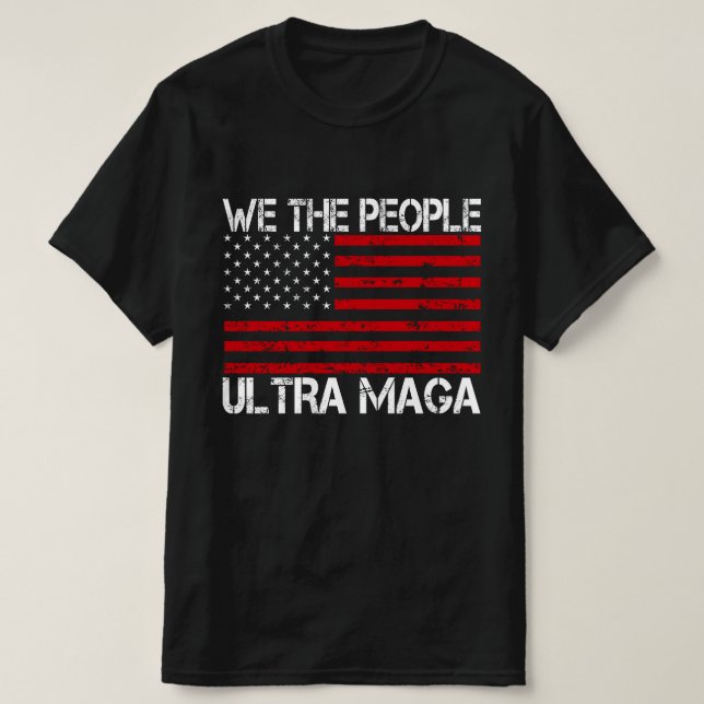 Ultra Maga Pro Trump 2024 Funny Republikaner T-Shirt (Design vorne)