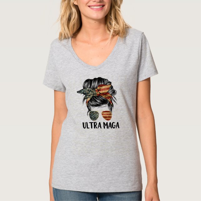 Ultra Maga Proud Girl Ultra Maga  T-Shirt (Vorderseite)