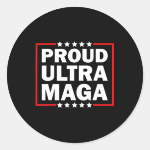 Ultra Maga Proud Ultra-Maga 8 Runder Aufkleber