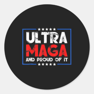 Ultra Maga Proud Ultra-Maga 9 Runder Aufkleber
