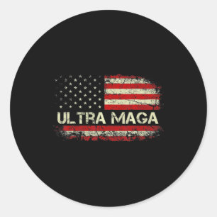 Ultra Maga Proud Ultra-Maga  Runder Aufkleber