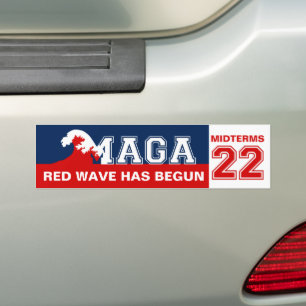 Ultra MAGA Red Wave hat 2022 Midterms begonnen Autoaufkleber