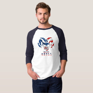 Ultra Maga Skull   Herren Basic 3/4 Sleeve Raglan T-Shirt