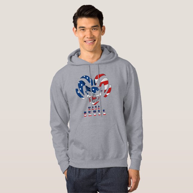 Ultra Maga Skull | Männerhoodie Hoodie (Vorne ganz)
