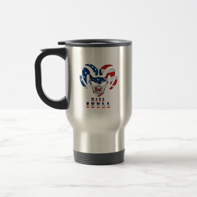 Ultra Maga Skull | Travel Mug Reisebecher (Links)