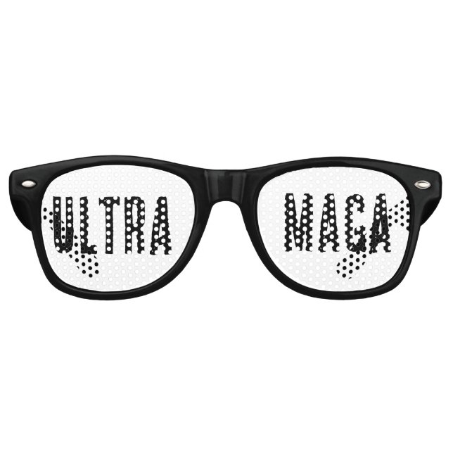 ULTRA MAGA SUNGLASSEN PARTYBRILLE (Vorderseite)