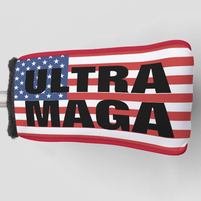 ULTRA MAGA TRUMP GOLF PUTTER COVER GOLF HEADCOVER (Vorderseite)