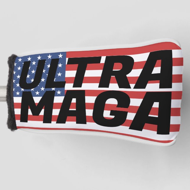 ULTRA MAGA TRUMP GOLFKOPFDECKEL GOLF HEADCOVER (Vorderseite)