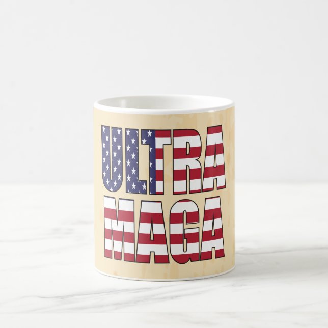 Ultra MAGA Trump Unterstützer 💡 Great Again USA Kaffeetasse (Mittel)