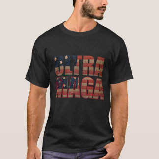 Ultra MAGA Trump Unterstützer ⛳ Great Again USA T-Shirt
