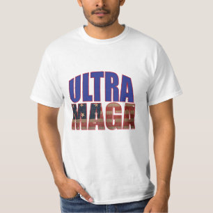 Ultra MAGA Trump Unterstützer ⛳ Great Again USA T-Shirt