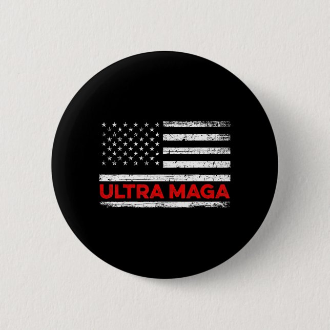 Ultra Maga United State-Flagge Button (Vorderseite)