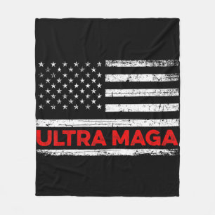 Ultra Maga United State-Flagge Fleecedecke