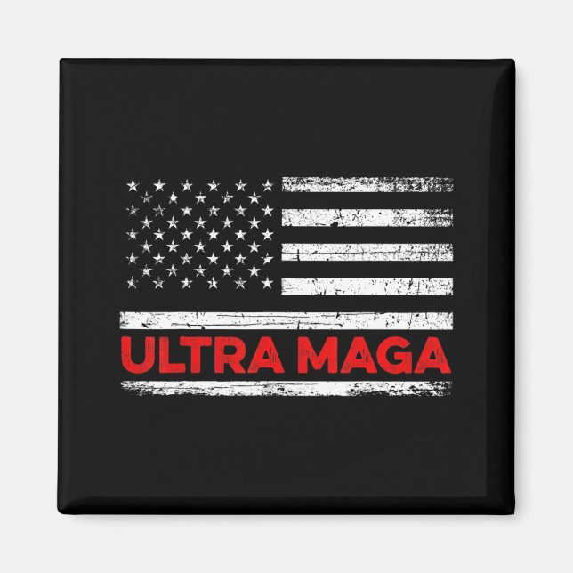 Ultra Maga United State-Flagge Magnet (Vorne)
