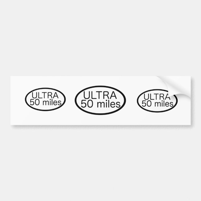 Ultra Marathon Autoaufkleber (Vorne)