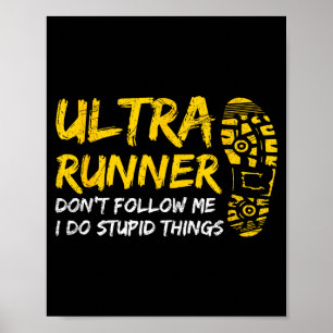 Ultra-Marathon-Design für einen Ultra-Marathon-Läu Poster