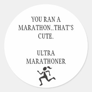 Ultra-Marathon Runder Aufkleber