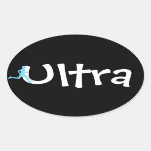 Ultra-Marathon-Sticker Ovaler Aufkleber
