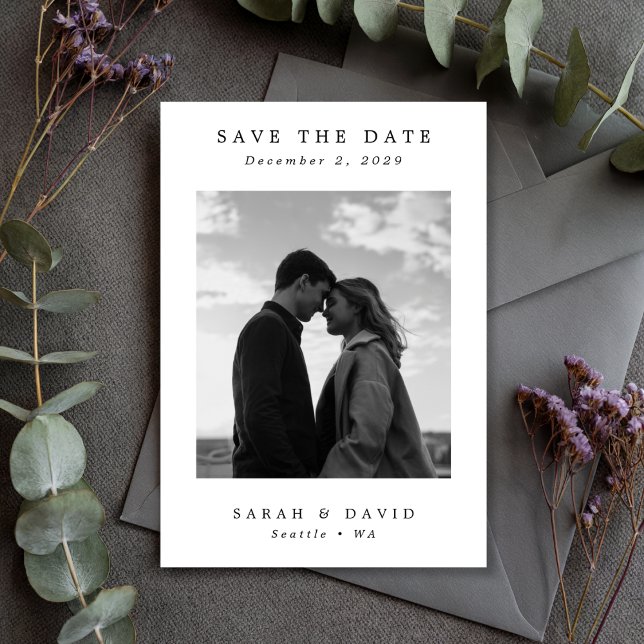 Ultra-Minimal-Hochzeitssemble Save The Date (Von Creator hochgeladen)
