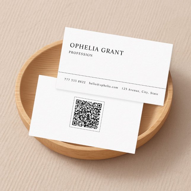 Ultra Minimalistisch | Moderner QR-Code Visitenkarte (Von Creator hochgeladen)