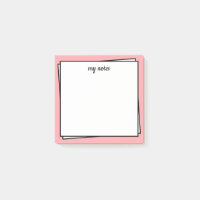 Ultra Minimalistische Rosa-Nachhinweise