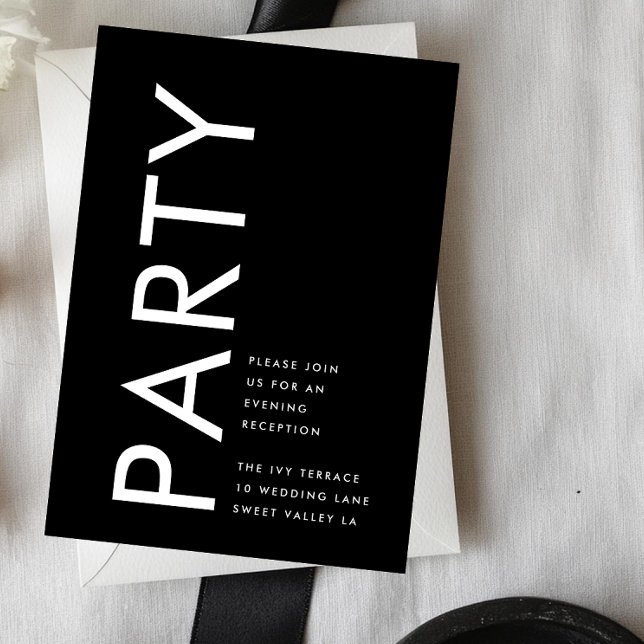 Ultra Modern Bold Big Monogram Simple Wedding Begleitkarte (Von Creator hochgeladen)