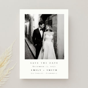 Ultra-Modern-Minimal-Klassik-Foto-Hochzeit Save The Date