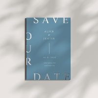 Ultra Moderne Monogramm Save-the-Date-Karte