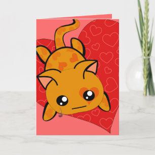 Ultra Niedlich Kawaii ich bin Sorry Kitty Cat mit  Feiertagskarte