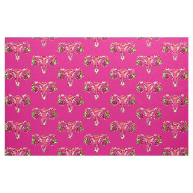 Ultra Niedlich Uterus Stoff (Fat Quarter (45,7 x 55,9 cm))