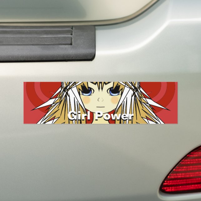 Ultra Niedliche Anime Girls - Girl Power - mächtig Autoaufkleber (Auf Auto)