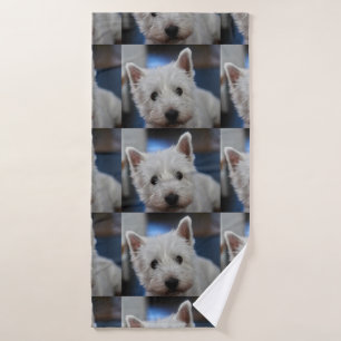 Ultra Niedliche Pestie Westie White Terrier Badehandtuch