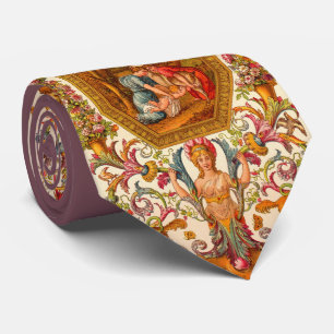 ultra opulenter Barockdruck aus dem 17. Jahrhunder Krawatte