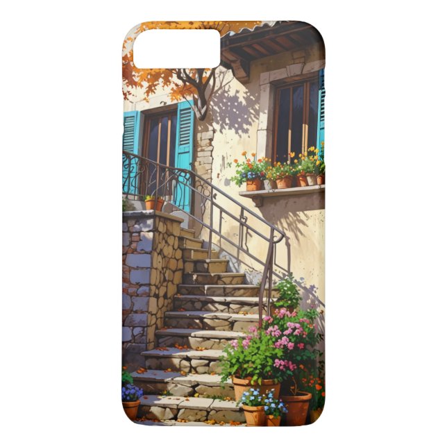 Ultra-realistisches Dorfhaus mit Stein Case-Mate iPhone Hülle (Rückseite)