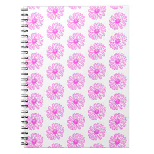 Ultra rosa Daisy Blume Print, Hippie Floral Notizblock