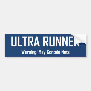 Ultra Runner, Warnung kann Nuts enthalten Autoaufkleber